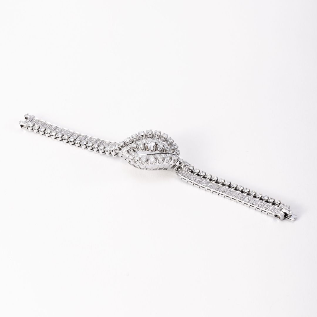 Bracciale in Platino e Diamanti di Nobile Eredità Italiana